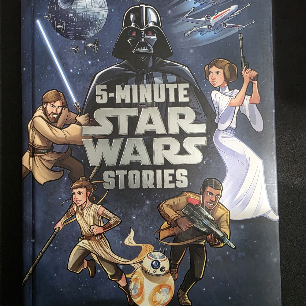 5-Minute Star Wars Stories Hardcover Book - Navy & Silver Cover